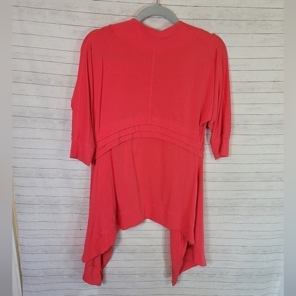 LULULEMON Namaste Wrap Cardigan in Coral Pink, sz 4 - Picture 5 of 12